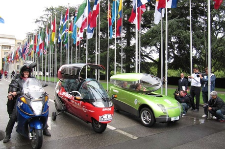 The ZERO RACE started on the 16. April 2010 at United Nations Palace in Geneva